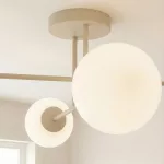 EMIBIG ROMA 4 MOKKA OPAL Bézs Beltéri Mennyezeti lámpa E14 IP20 EB-1635-4