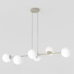 EMIBIG MAGNUS 6 MOKKA OPAL Bézs Beltéri Függőlámpa E14 IP20 EB-1640-6