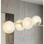 EMIBIG MAGNUS 6 MOKKA OPAL Bézs Beltéri Függőlámpa E14 IP20 EB-1640-6