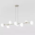 EMIBIG MAGNUS 8 MOKKA OPAL Bézs Beltéri Függőlámpa E14 IP20 EB-1640-8