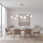 EMIBIG MAGNUS 8 MOKKA OPAL Bézs Beltéri Függőlámpa E14 IP20 EB-1640-8