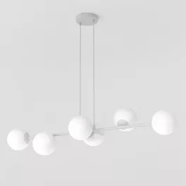   EMIBIG MAGNUS 6 GRAY OPAL Szürke Beltéri Függőlámpa E14 IP20 EB-1642-6