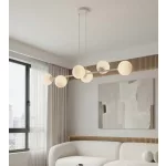 EMIBIG MAGNUS 6 GRAY OPAL Szürke Beltéri Függőlámpa E14 IP20 EB-1642-6