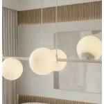 EMIBIG MAGNUS 6 GRAY OPAL Szürke Beltéri Függőlámpa E14 IP20 EB-1642-6