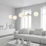EMIBIG MAGNUS 6 GRAY OPAL Szürke Beltéri Függőlámpa E14 IP20 EB-1642-6