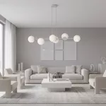 EMIBIG MAGNUS 6 GRAY OPAL Szürke Beltéri Függőlámpa E14 IP20 EB-1642-6