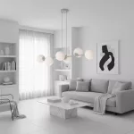 EMIBIG MAGNUS 6 GRAY OPAL Szürke Beltéri Függőlámpa E14 IP20 EB-1642-6