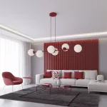 EMIBIG MAGNUS 6 BURGUNDY OPAL Bordó Beltéri Függőlámpa E14 IP20 EB-1644-6