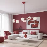 EMIBIG MAGNUS 6 BURGUNDY OPAL Bordó Beltéri Függőlámpa E14 IP20 EB-1644-6