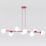 EMIBIG MAGNUS 8 BURGUNDY OPAL Bordó Beltéri Függőlámpa E14 IP20 EB-1644-8
