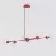 EMIBIG MAGNUS 6 BURGUNDY TRANSPARENT Bordó Beltéri Függőlámpa E14 IP20 EB-1645-6