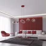EMIBIG MAGNUS 6 BURGUNDY TRANSPARENT Bordó Beltéri Függőlámpa E14 IP20 EB-1645-6