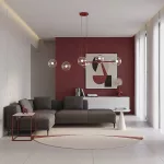 EMIBIG MAGNUS 6 BURGUNDY TRANSPARENT Bordó Beltéri Függőlámpa E14 IP20 EB-1645-6
