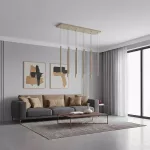 EMIBIG SELTER 9 MOKKA Bézs Beltéri Függőlámpa G9 IP20 EB-1646-9