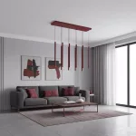 EMIBIG SELTER 9 BURGUNDY Bordó Beltéri Függőlámpa G9 IP20 EB-1647-9