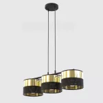 EMIBIG LUX 3 BL GOLD Fekete Beltéri Függőlámpa E27 IP20 EB-1649-3