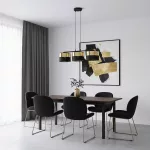 EMIBIG LUX 3 BL GOLD Fekete Beltéri Függőlámpa E27 IP20 EB-1649-3