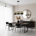 EMIBIG LUX 3 BL GOLD Fekete Beltéri Függőlámpa E27 IP20 EB-1649-3