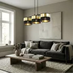 EMIBIG LUX 3 BL GOLD Fekete Beltéri Függőlámpa E27 IP20 EB-1649-3