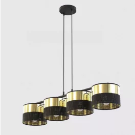   EMIBIG LUX 4 BL GOLD Fekete Beltéri Függőlámpa E27 IP20 EB-1649-4