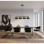 EMIBIG LUX 4 BL GOLD Fekete Beltéri Függőlámpa E27 IP20 EB-1649-4