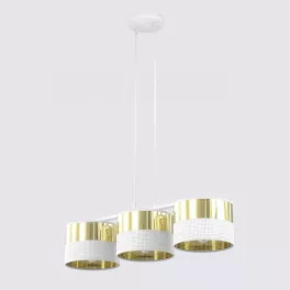   EMIBIG LUX 3 WH GOLD Fehér Beltéri Függőlámpa E27 IP20 EB-1650-3