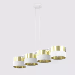   EMIBIG LUX 4 WH GOLD Fehér Beltéri Függőlámpa E27 IP20 EB-1650-4