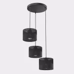 EMIBIG KARBON 3 BLACK PREM Fekete Beltéri Függőlámpa E27 IP20 EB-1651-3PREM