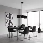 EMIBIG KARBON 3 BLACK Fekete Beltéri Függőlámpa E27 IP20 EB-1651-3