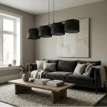 EMIBIG KARBON 4 BLACK Fekete Beltéri Függőlámpa E27 IP20 EB-1651-4