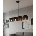 EMIBIG KARBON 4 BLACK Fekete Beltéri Függőlámpa E27 IP20 EB-1651-4