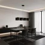 EMIBIG KARBON 4 BLACK Fekete Beltéri Függőlámpa E27 IP20 EB-1651-4