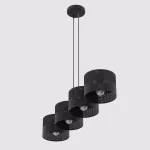 EMIBIG KARBON 4 BLACK Fekete Beltéri Függőlámpa E27 IP20 EB-1651-4
