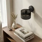EMIBIG KARBON K1 BLACK Fekete Beltéri Fali lámpa E27 IP20 EB-1651-K1