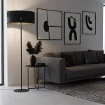 EMIBIG KARBON LP1 BLACK Fekete Beltéri Állólámpa E27 IP20 EB-1651-LP1