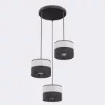 EMIBIG KARBON 3 BL GRAY PREM Fekete Beltéri Függőlámpa E27 IP20 EB-1652-3PREM