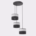 EMIBIG KARBON 3 BL GRAY PREM Fekete Beltéri Függőlámpa E27 IP20 EB-1652-3PREM