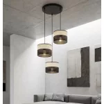 EMIBIG KARBON 3 BL GRAY PREM Fekete Beltéri Függőlámpa E27 IP20 EB-1652-3PREM