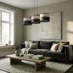 EMIBIG KARBON 3 BL GRAY Fekete Beltéri Függőlámpa E27 IP20 EB-1652-3
