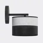 EMIBIG KARBON K1 BL GRAY Fekete Beltéri Fali lámpa E27 IP20 EB-1652-K1