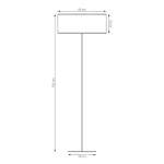 EMIBIG KARBON LP1 BL GRAY Fekete Beltéri Állólámpa E27 IP20 EB-1652-LP1