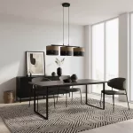EMIBIG KARBON 3 BL BROWN Fekete Beltéri Függőlámpa E27 IP20 EB-1653-3