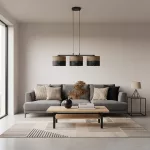 EMIBIG KARBON 3 BL BROWN Fekete Beltéri Függőlámpa E27 IP20 EB-1653-3