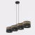 EMIBIG KARBON 4 BL BROWN Fekete Beltéri Függőlámpa E27 IP20 EB-1653-4