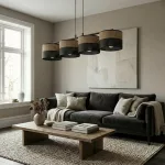 EMIBIG KARBON 4 BL BROWN Fekete Beltéri Függőlámpa E27 IP20 EB-1653-4