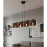 EMIBIG KARBON 4 BL BROWN Fekete Beltéri Függőlámpa E27 IP20 EB-1653-4