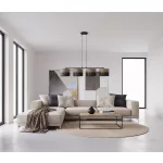 EMIBIG KARBON 4 BL BROWN Fekete Beltéri Függőlámpa E27 IP20 EB-1653-4