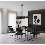 EMIBIG KARBON 4 BL BROWN Fekete Beltéri Függőlámpa E27 IP20 EB-1653-4