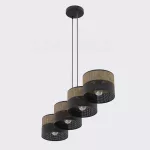 EMIBIG KARBON 4 BL BROWN Fekete Beltéri Függőlámpa E27 IP20 EB-1653-4