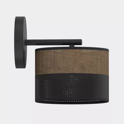 EMIBIG KARBON K1 BL BROWN Fekete Beltéri Fali lámpa E27 IP20 EB-1653-K1